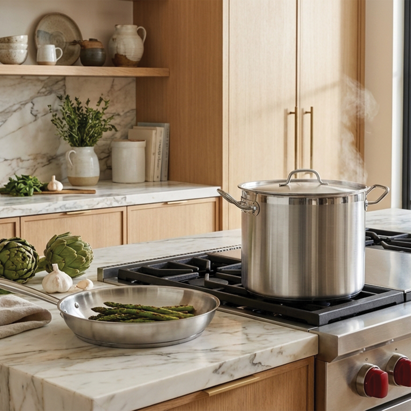 Caternox Stainless Steel Induction Conical Pan