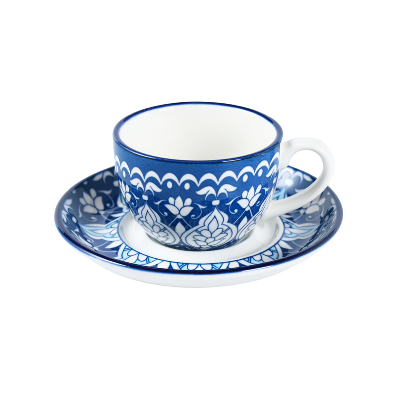 Che Brucia Mosaic Design Cup & Saucer 200 ml - Al Makaan Store