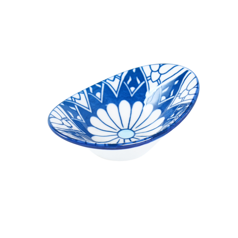 Che Brucia Mosaic Design Oval Deep Dish 10 cm x 7.3 cm x 3.5 cm - Al Makaan Store