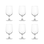 Deli Glass 6 Pieces Glass Water Goblet 400 ml Set - Al Makaan Store