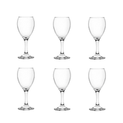 Deli Glass 6 Pieces Water Goblet 195 ml Set - Al Makaan Store