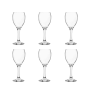 Deli Glass 6 Pieces Water Goblet 340 ml Set - Al Makaan Store