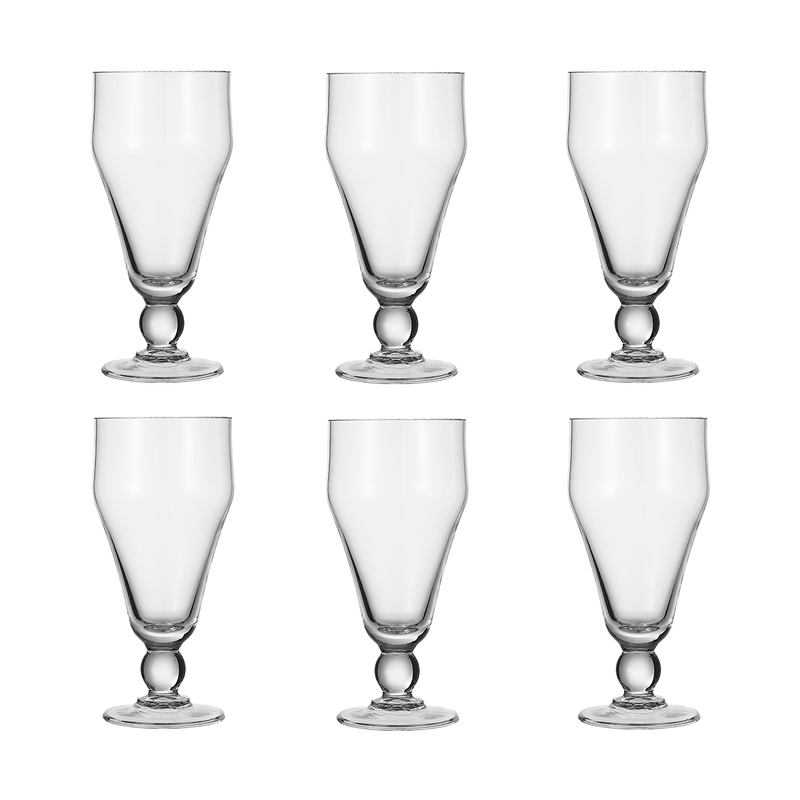Deli Glass 6 Pieces Cone Glass 450 ml Set - Al Makaan Store