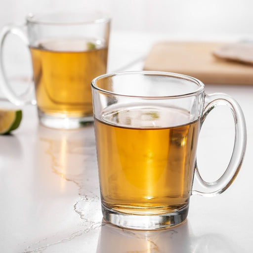 Deli Glass Mug 290 ml Plain 6 Pieces Set - Al Makaan Store