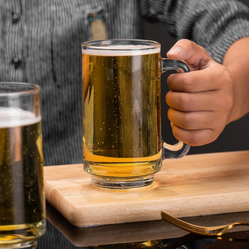 طقم أكواب زجاجية دلي 6 قطع سعة 390 مل