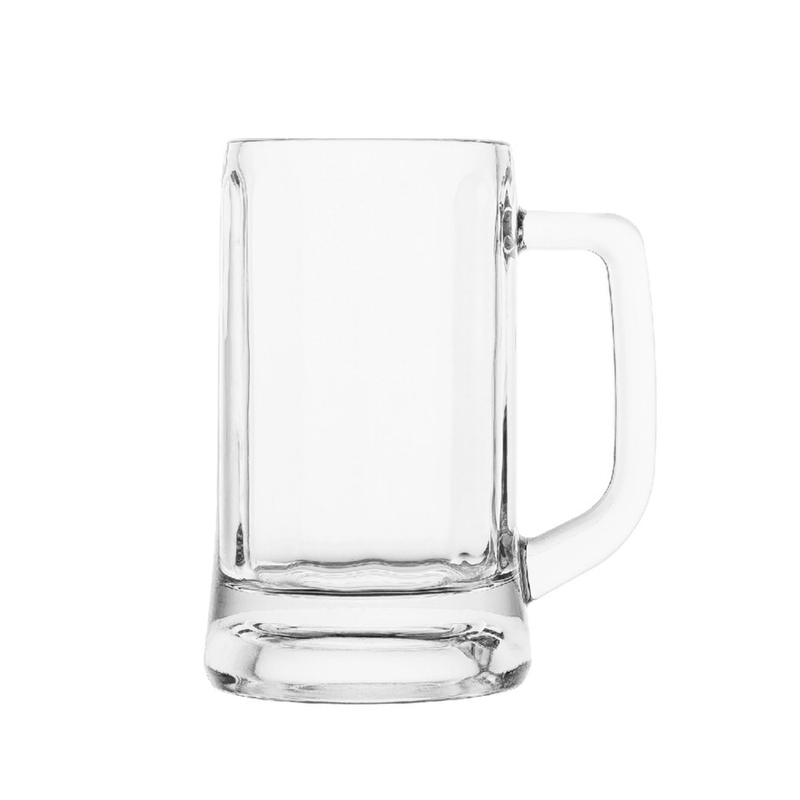 Deli Glass Beer Mug 335 ml 6 Pieces Set - Al Makaan Store