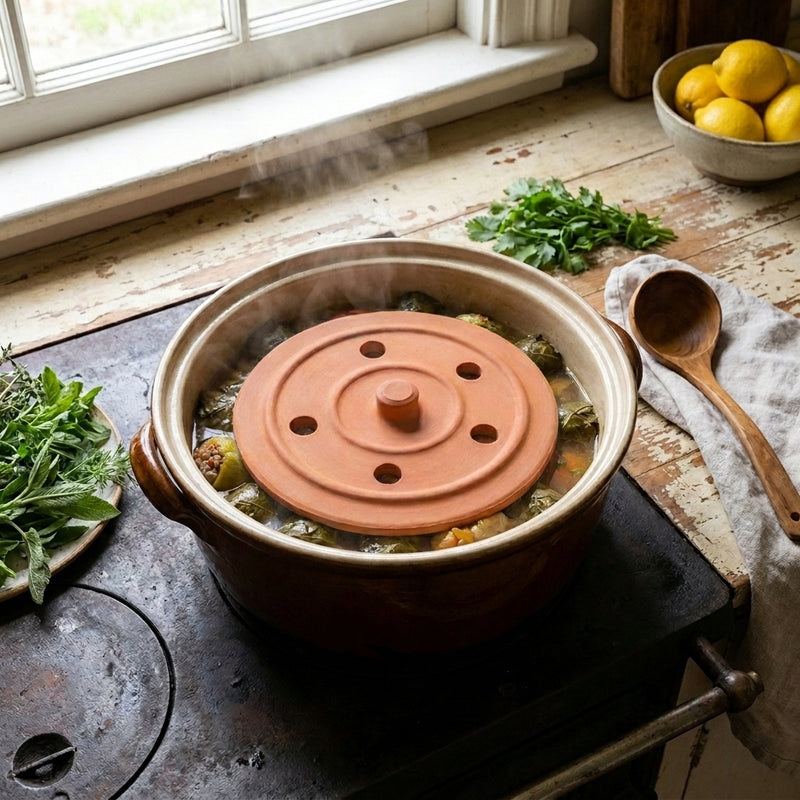 Elizi Perforated Clay Dolma Press Stone