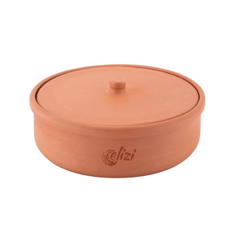 Elizi Clay Tray with Lid 30 cm - Al Makaan Store