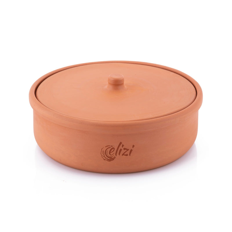 Elizi Clay Tray with Lid 30 cm - Al Makaan Store
