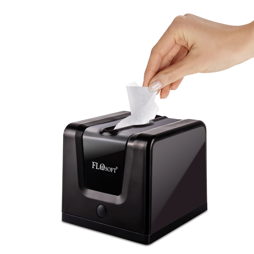 Flosoft Modern Black Napkin Holder 100 Sheets- Al Makaan Store