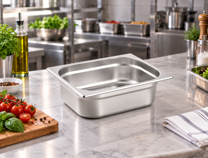 Vague Stainless Steel Gastronorm Pan GN 1/2