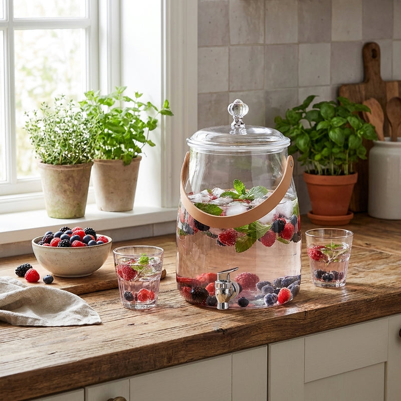 Vague Plastic Beverage Dispenser with Handle