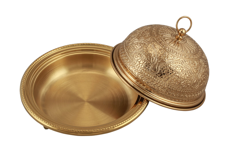 Vague Handcrafted VIP Round Ouzi & Halwa Platter Small