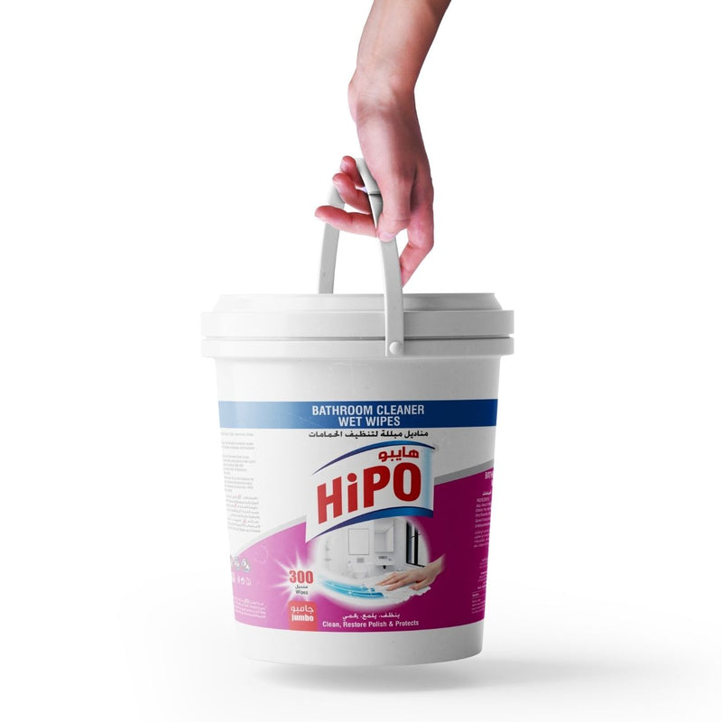 HiPO Bathroom Cleaner 300 Wet Wipes - Al Makaan Store