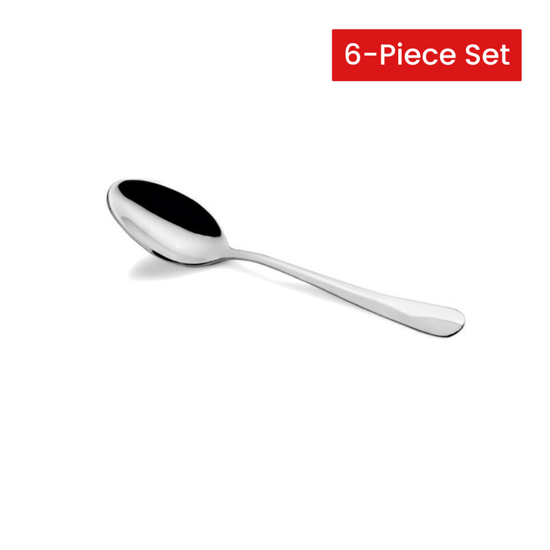 Vague Olive Rose Stainless Steel Tea Spoon 14.5 cm - 6 Pcs Set