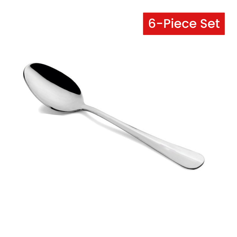 Vague Olive Rose Stainless Steel Table Spoon 20.8 cm - 6 Pcs Set