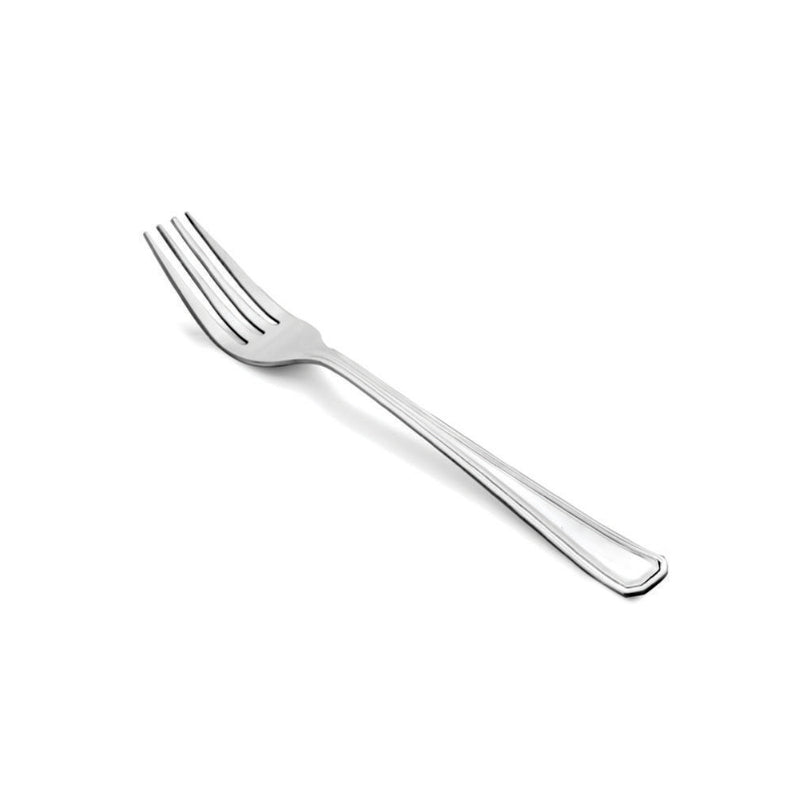 Vague Rim Cup Rolled Stainless Steel Table Fork 20.1 cm - 6 Pcs Set