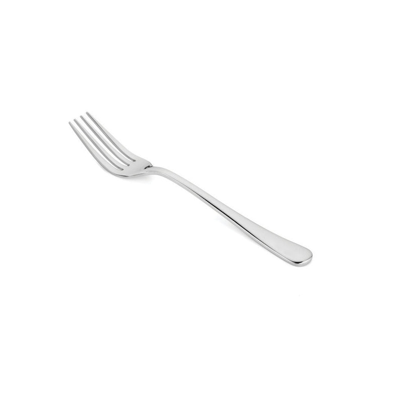 Vague Safari Plain Cup Rolled Stainless Steel Table Fork 20.1 cm - 6 Pcs Set