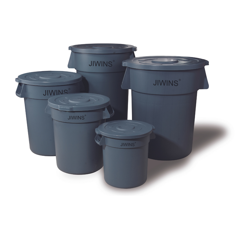 Jiwins Heavy-Duty Round Recycle Bin (Without Lid)