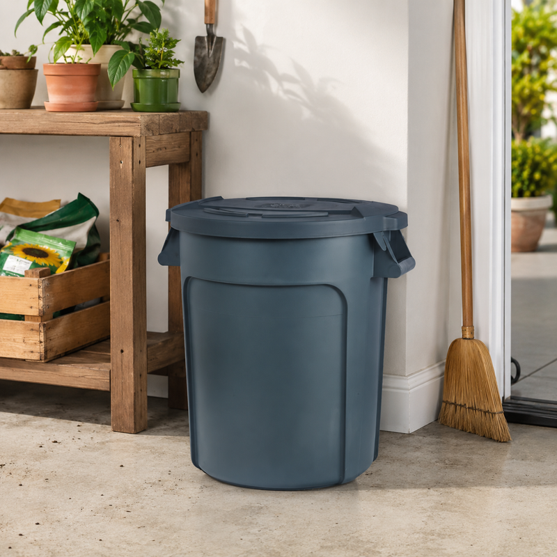 Jiwins Heavy-Duty Round Recycle Bin (Without Lid)