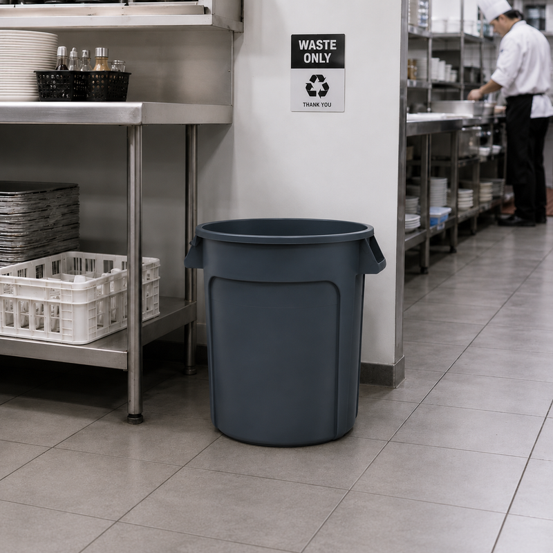 Jiwins Heavy-Duty Round Recycle Bin (Without Lid)