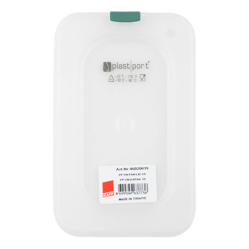 Kapp PP 1/9 GN Pan Lid - Al Makaan Store