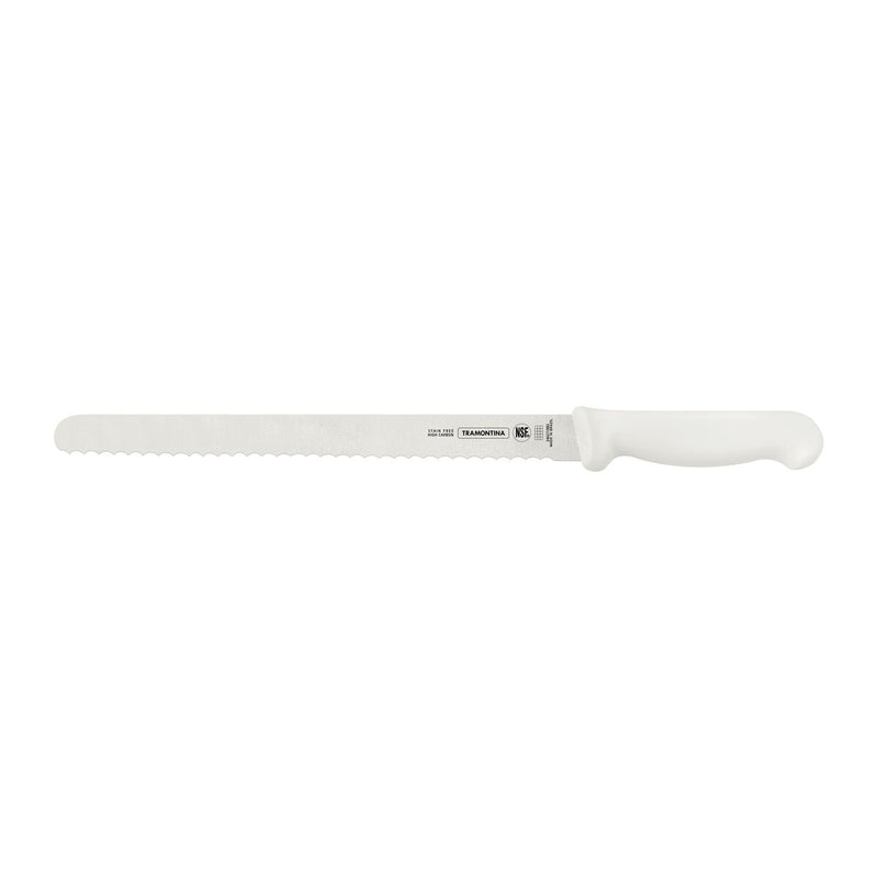Tramontina Professional 12" Cake & Bread Knife with Antimicrobial Handle - White - Al Makaan Store