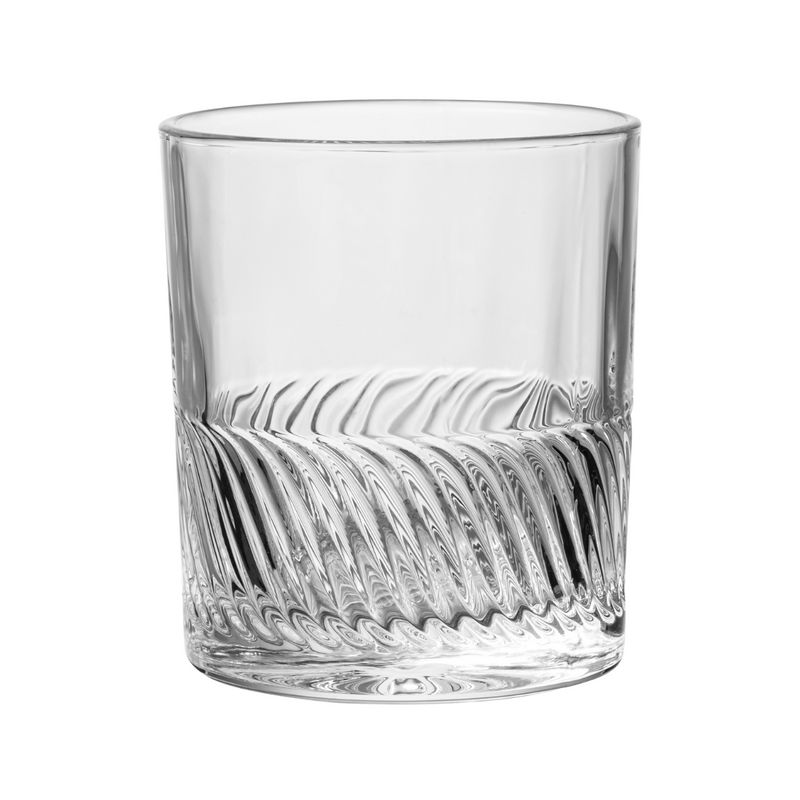 LX Whiskey Glass 390 ml 6 Pieces Set Wave Design - Al Makaan Store