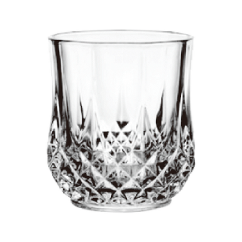 LX 6 Pieces Glass Diamond Cup 290 ml Set