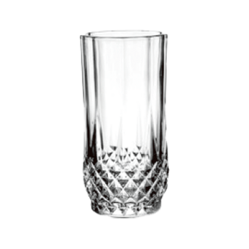 LX 6 Pieces Glass Diamond Cup 250 ml Set