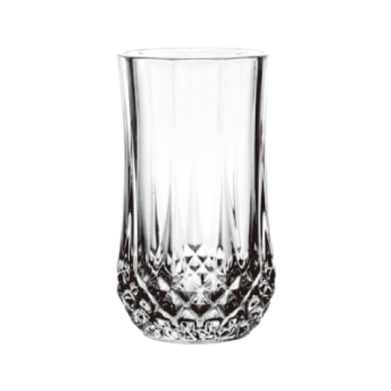 LX 6 Pieces Glass Diamond Cup 330 ml Set