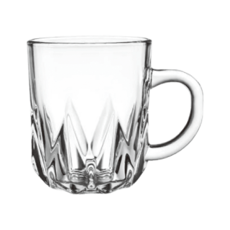 LX Glass Tea Cup 240 ml 6 Pieces Set - Al Makaan Store