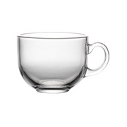 LX Glass Milk Cup with Handle 450 ml - Al Makaan Store