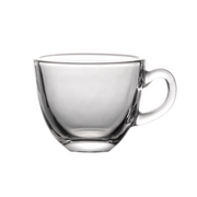LX Glass Coffee Cup with Handle 80 ml - Al Makaan Store