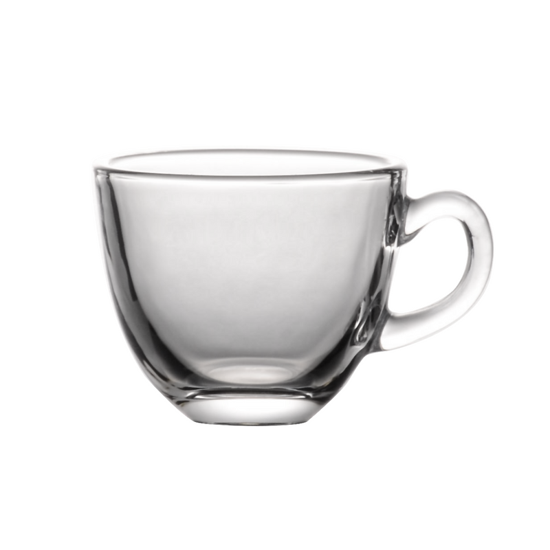 LX Glass Coffee Cup with Handle 80 ml - Al Makaan Store