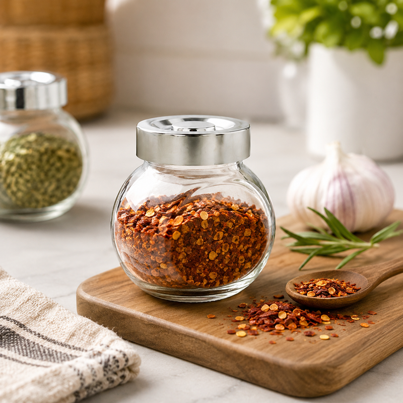 Metaltex Shake Line Multipurpose Glass Jar