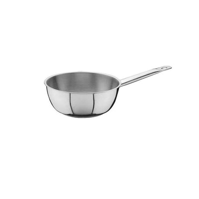 Ozti Stainless Steel Induction Sauteuse with Rim - Al Makaan Store