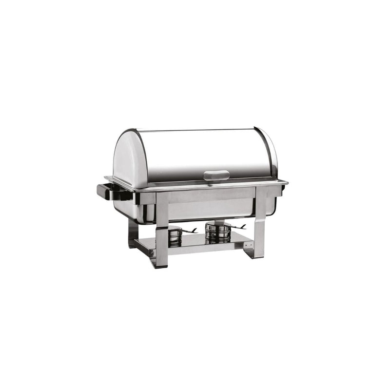 Rectangular Roll Top Stainless Steel Chafing Dish