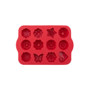 Silicolife 12-Hole Mix Shape Muffin & Cookie Silicone Mold – Assorted Color- Al Makaan Store
