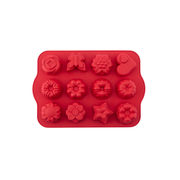Silicolife 12-Hole Mix Shape Muffin & Cookie Silicone Mold – Assorted Color- Al Makaan Store