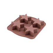Silicolife 4-Hole Star Shape Muffin & Cookie Silicone Mold – Assorted Color- Al Makaan Store