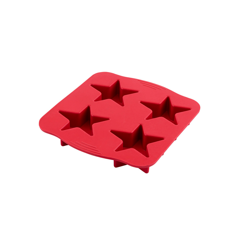 Silicolife 4-Hole Star Shape Muffin & Cookie Silicone Mold – Assorted Color- Al Makaan Store