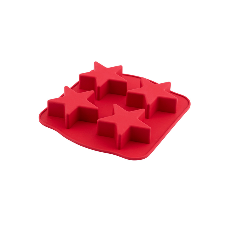 Silicolife 4-Hole Star Shape Muffin & Cookie Silicone Mold – Assorted Color- Al Makaan Store