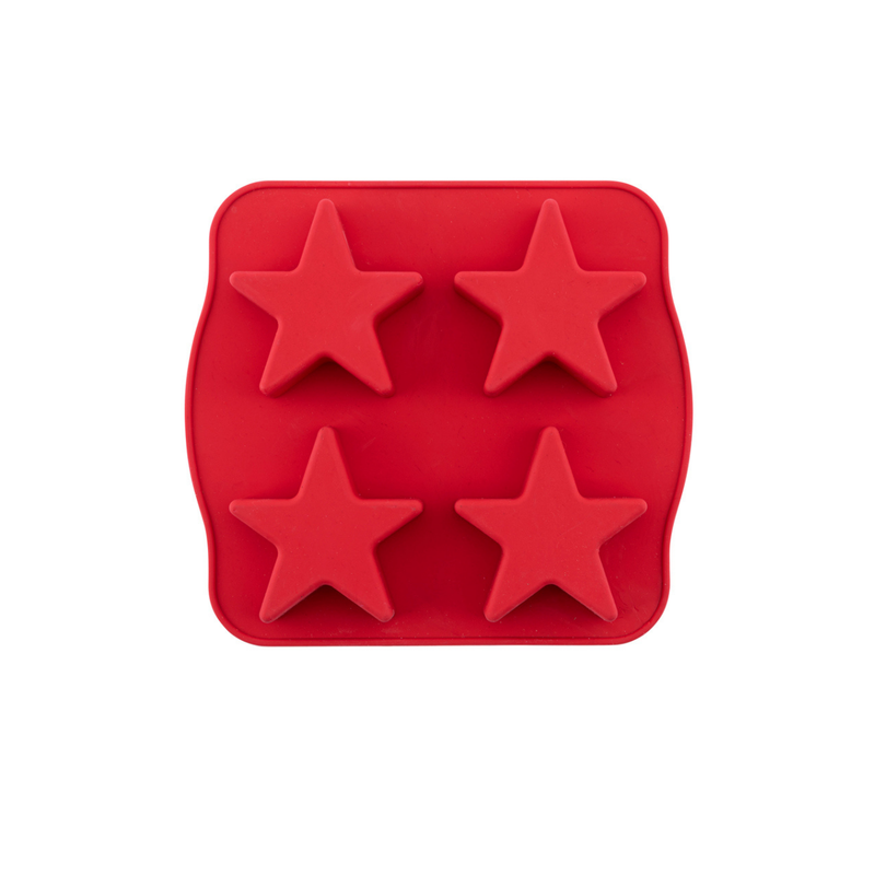 Silicolife 4-Hole Star Shape Muffin & Cookie Silicone Mold – Assorted Color- Al Makaan Store