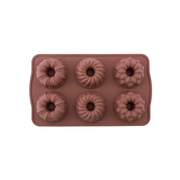 Silicolife 6-Hole Mix Shape Muffin & Cookie Silicone Mold – Assorted Color- Al Makaan Store