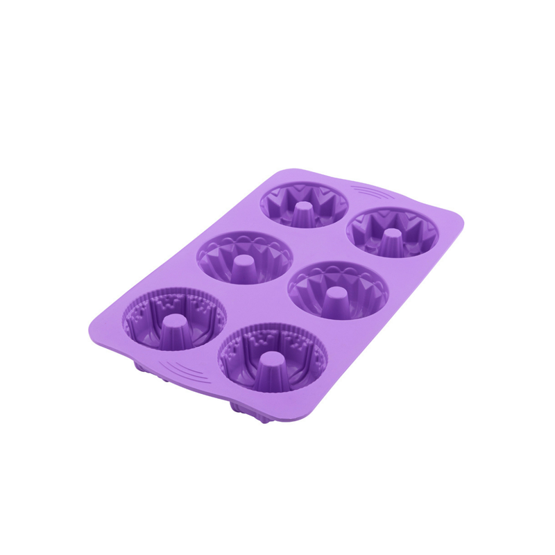 Silicolife 6-Hole Mix Shape Muffin & Cookie Silicone Mold – Assorted Color- Al Makaan Store