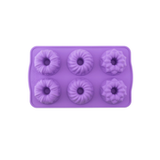 Silicolife 6-Hole Mix Shape Muffin & Cookie Silicone Mold – Assorted Color- Al Makaan Store