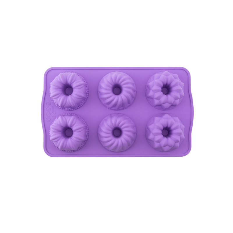 Silicolife 6-Hole Mix Shape Muffin & Cookie Silicone Mold – Assorted Color- Al Makaan Store