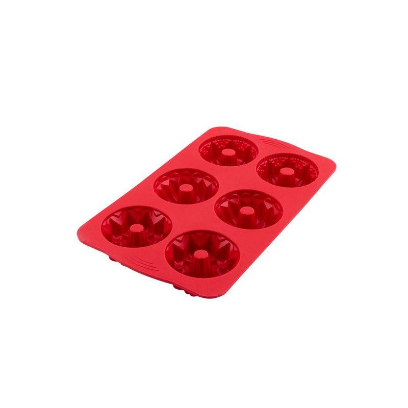 Silicolife 6-Hole Mix Shape Muffin & Cookie Silicone Mold – Assorted Color- Al Makaan Store