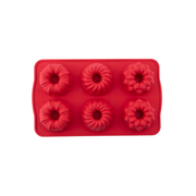 Silicolife 6-Hole Mix Shape Muffin & Cookie Silicone Mold – Assorted Color- Al Makaan Store